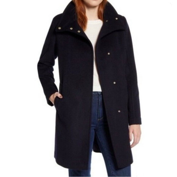 Express Design Studio Wool/Cashmere Blend Zipper Front w/ Pockets Coat Size S - Picture 1 of 10